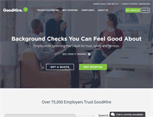 Tablet Screenshot of goodhire.com